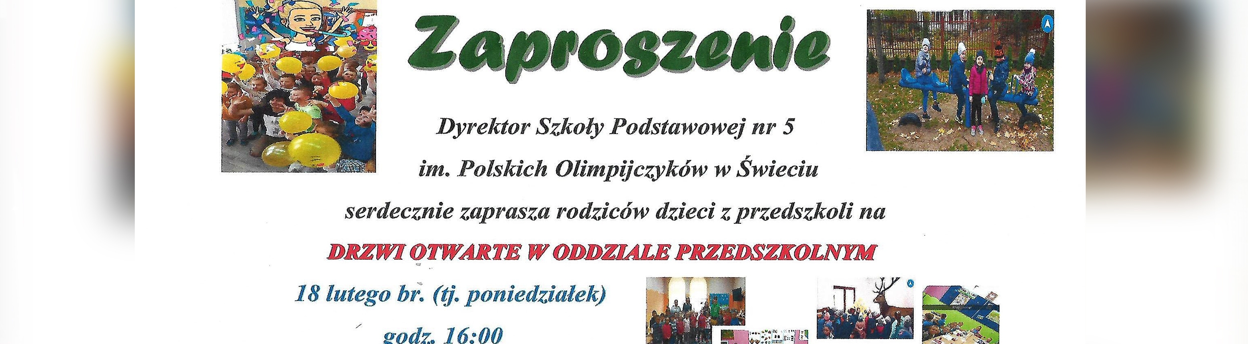 Zaproszenie na drzwi otwarte