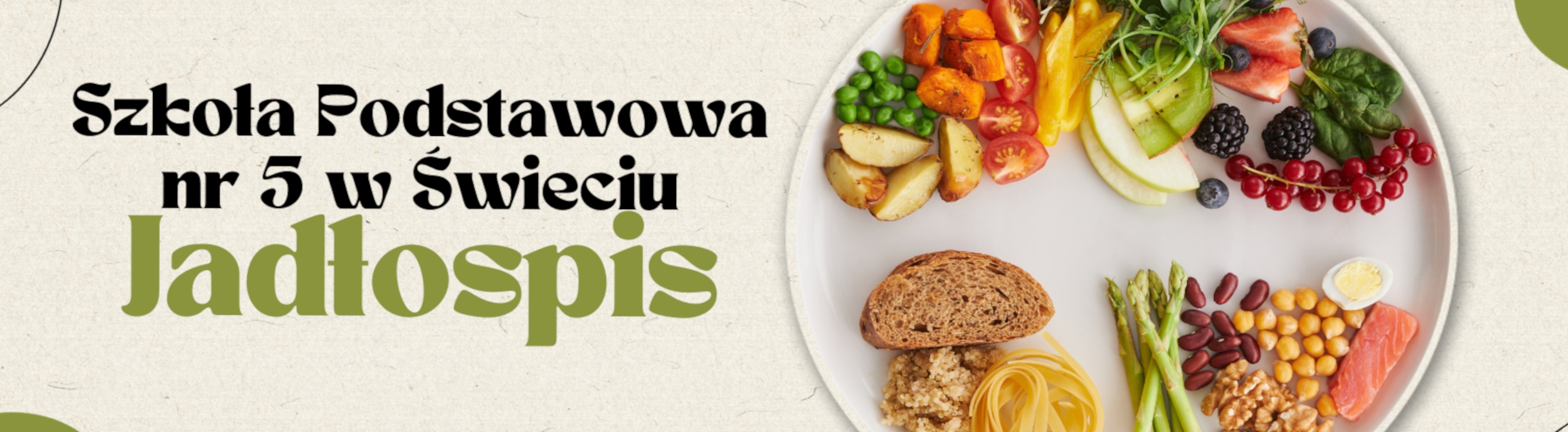 JADŁOSPIS 1 - 5 GRUDNIA 2025