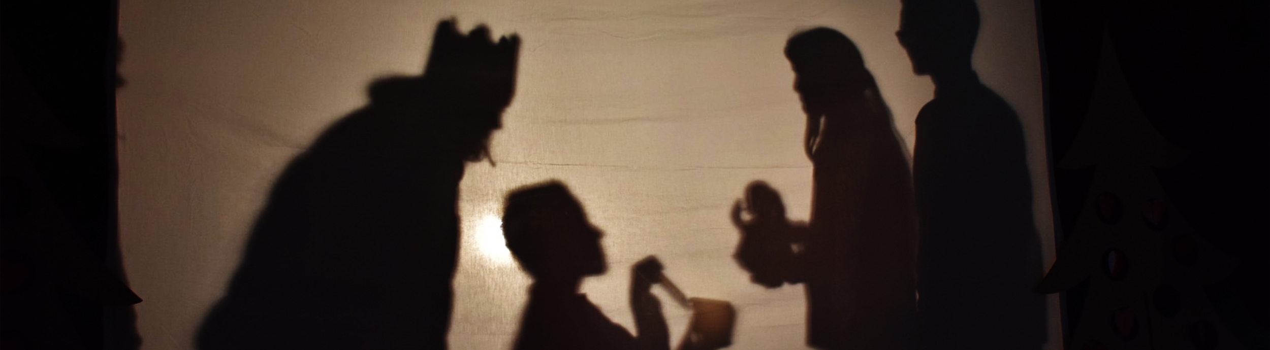 Szkolne jasełka - teatr cieni klasy VIa